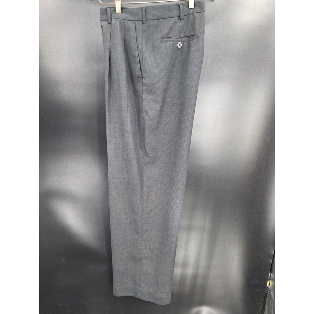 VTG Men's Relaxed Loose Back Polyester Dress Pants 38x32 GianFranco Ruffini Ital